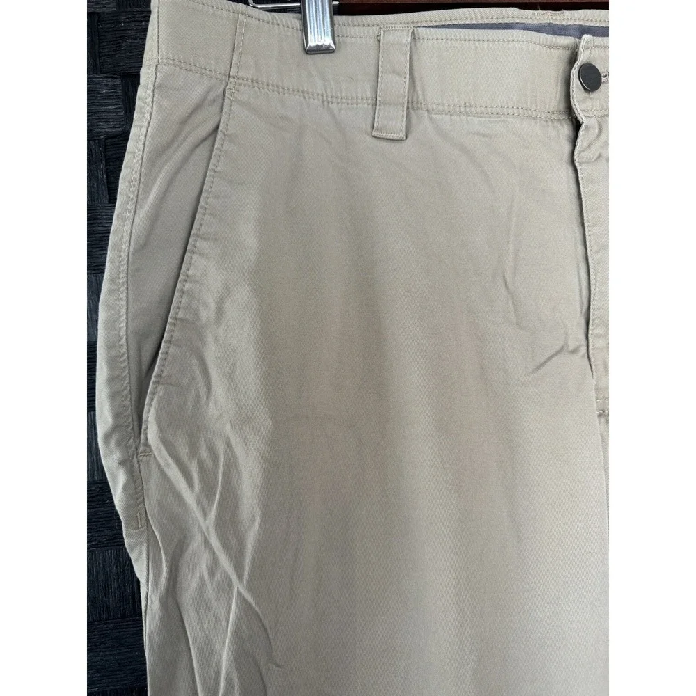 PGA Tour Mens Golf Pants Khaki 34 x 30 Stretch Straight Leg